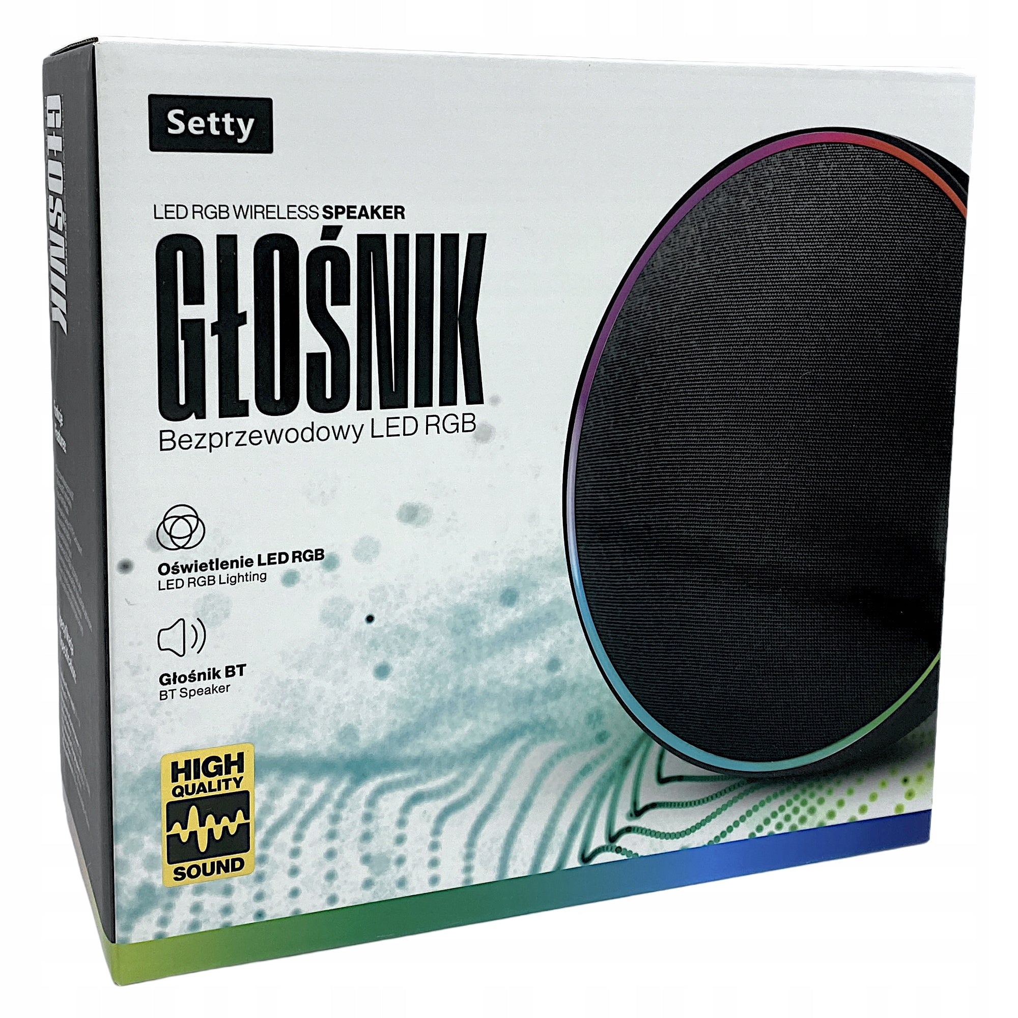 Setty Wireless RGB LED Speaker 8W BT5.3 black