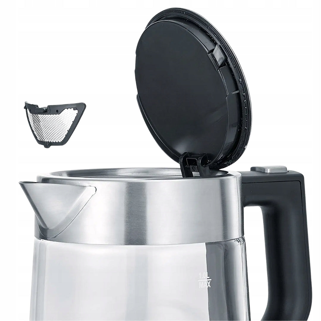 Severin Electric Kettle WK 3468 2200W 1L SINGLE-HANDED GLASS Model WK 3468