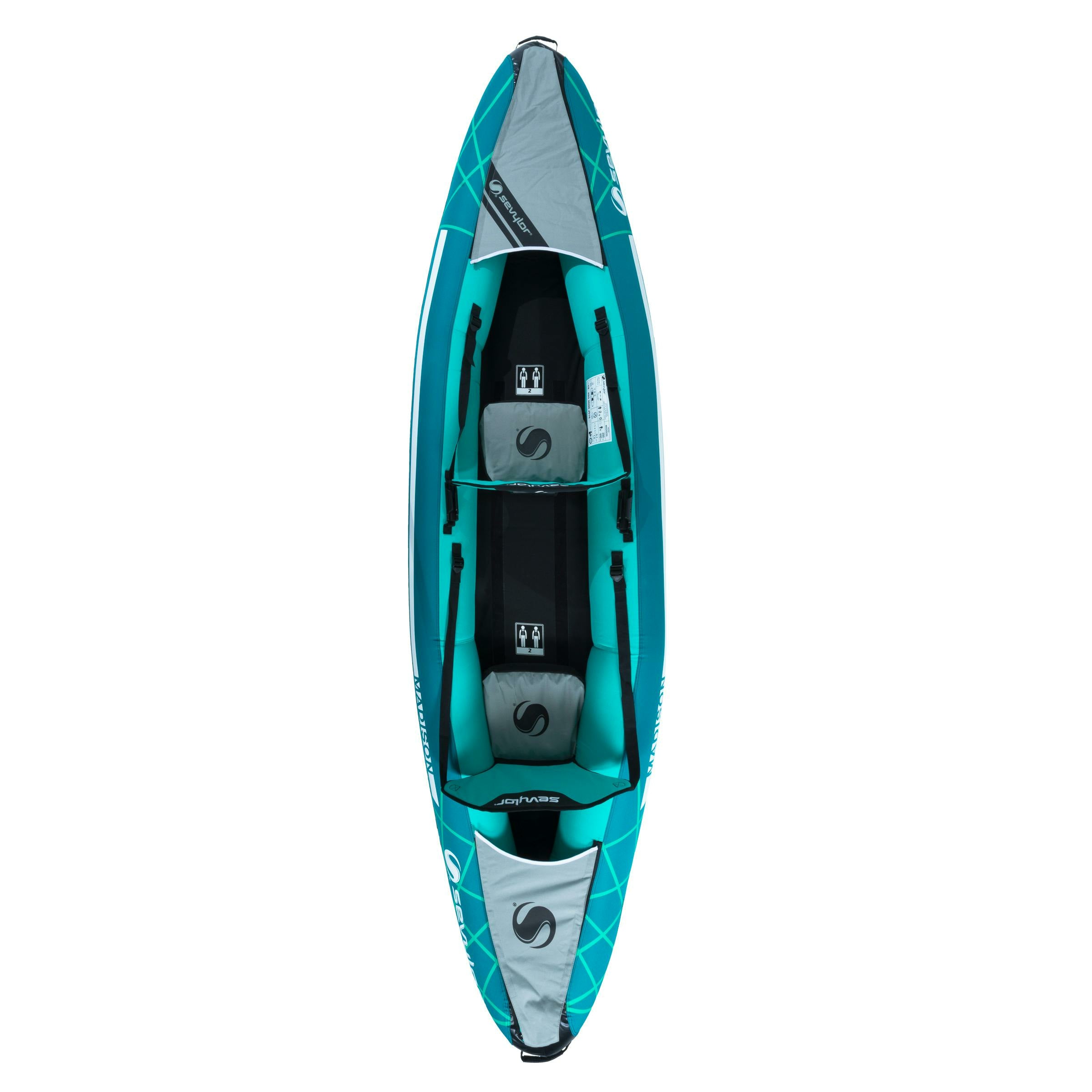 Sevylor Madison Kayak Pneumatic 2 Person Pumped 327 cm Length 327 cm