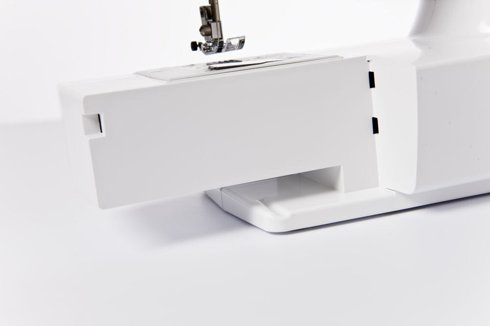 Sewing machine BROTHER RH127 Sewing features stitching pleating repairing sewing of elastic fabrics embroidery edge finishing quilting applique sewing decorative sewing sewing zips hole edging hem sewing backstitching rubber sewing hemming