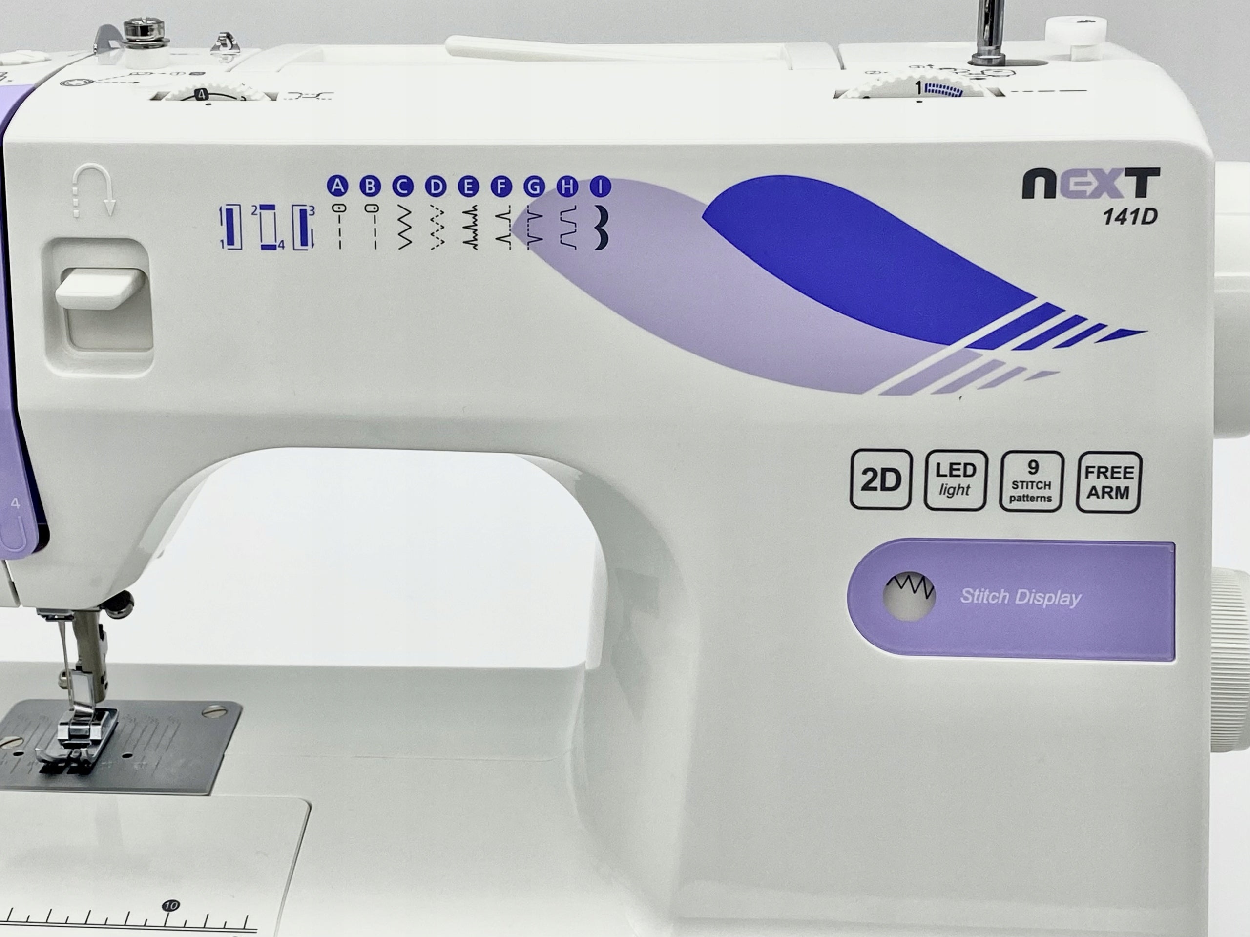 Sewing machine Minerva Next 141D II 850 rpm 70W Back sewing Dominant color white