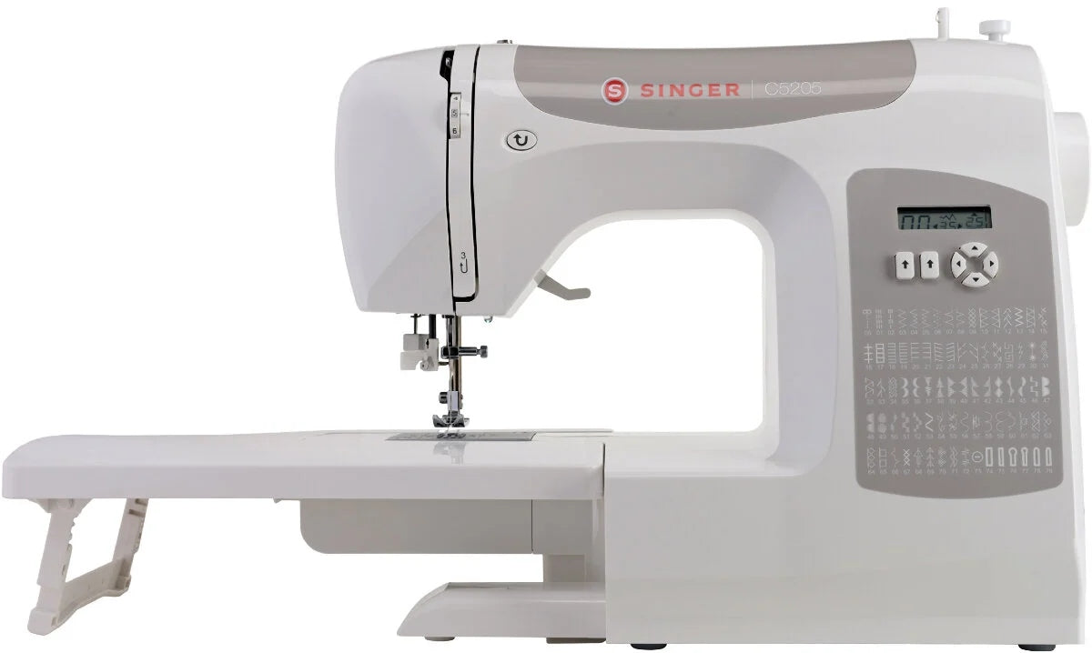 Sewing machine SINGER C5205 Computer Dominant color white