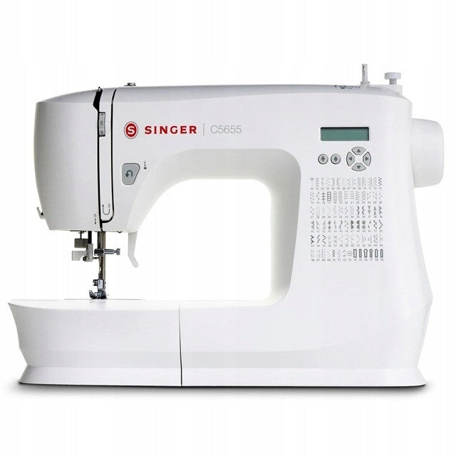 Sewing machine SINGER C5655 Dominant color white