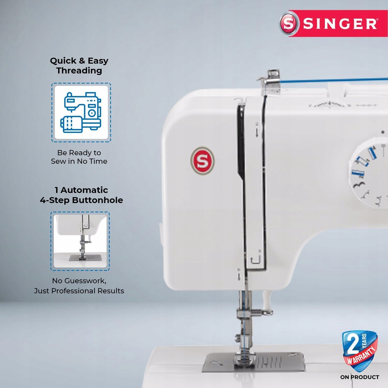 Sewing machine Singer Promise 1409 15 programs free arm Product depth 0 cm