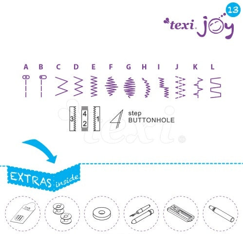 Sewing machine Texi Joy 13 Pink Brand Texi