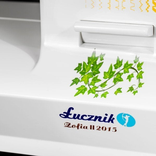 Sewing machine ŁUCZNIK Zofia II 2015 Sewing features repairing sewing of elastic fabrics embroidery quilting decorative sewing sewing zips hem sewing backstitching rubber sewing hemming
