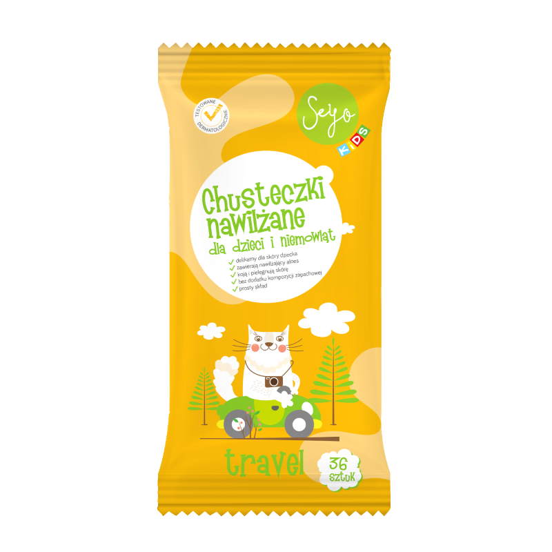 Seyo KIDS Moisturized Wipes for Children 36 pcs Brand Seyo Kids