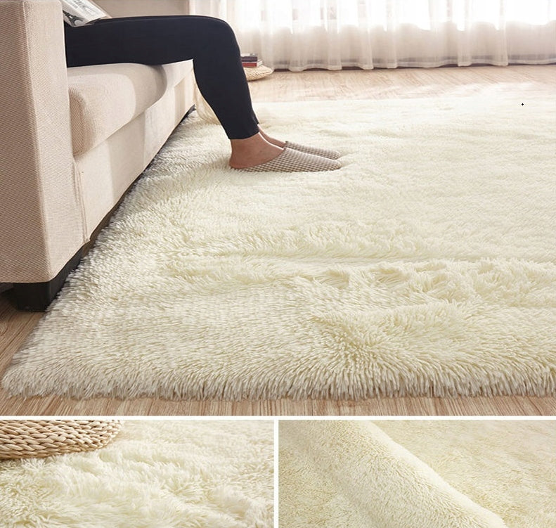 Shaggy Carpet 200x300 plush dense soft trimmed plush fur cream Brand no brand