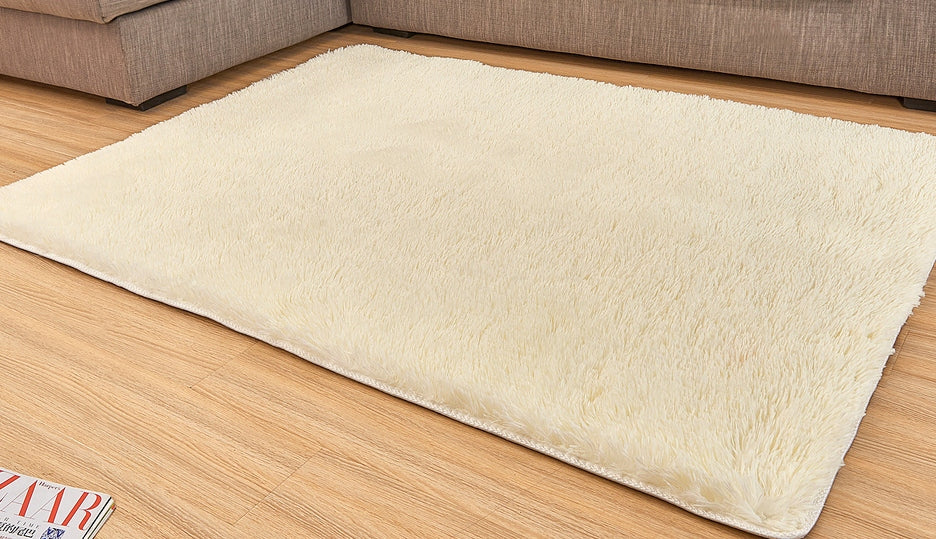 Shaggy Carpet 200x300 plush dense soft trimmed plush fur cream Color multicolor