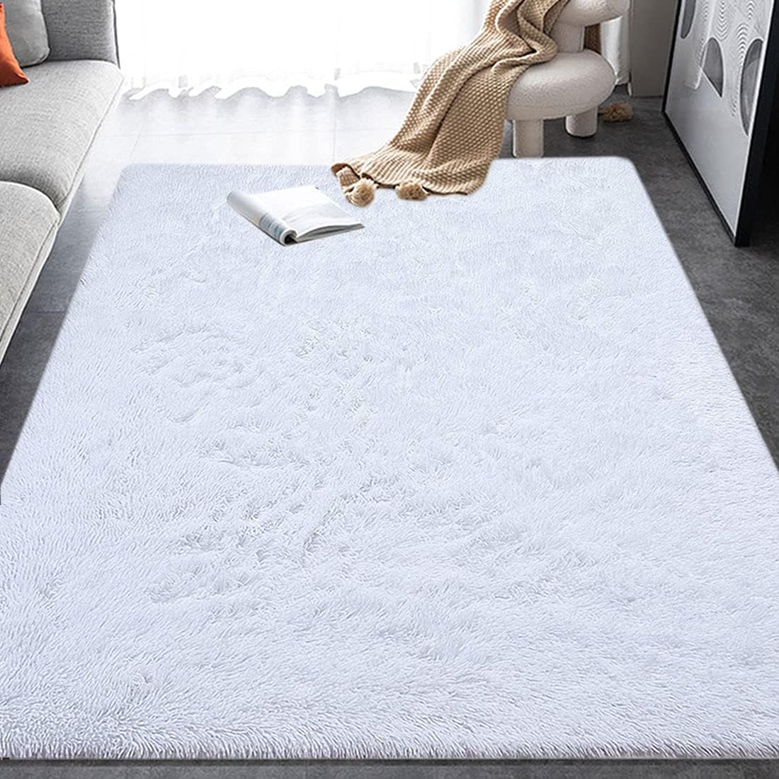 Shaggy Plush Fluffy Fur Carpet For Living Room Soft 200x300 Rectangle Length 300 cm