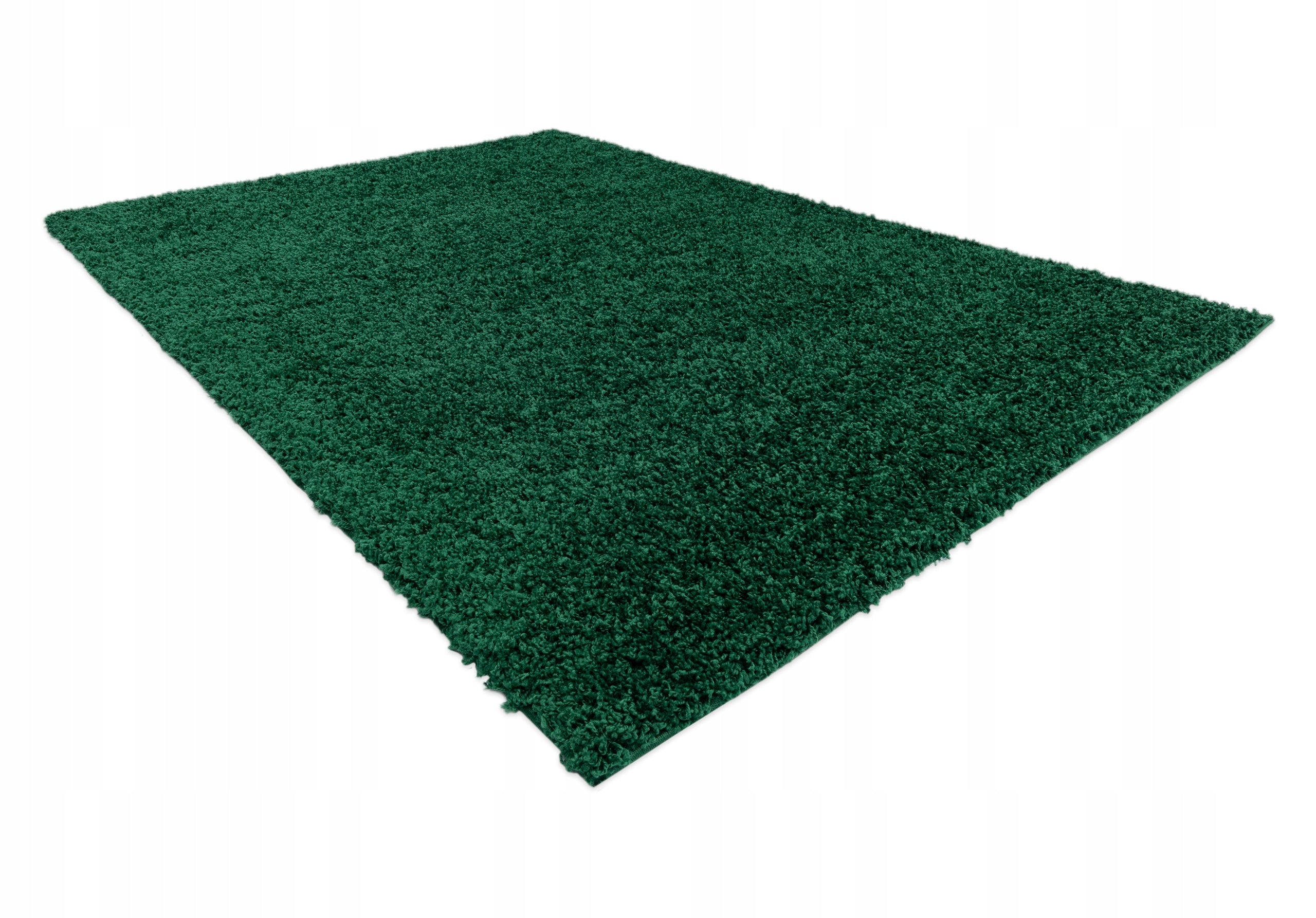 Shaggy rug THICK FOR LIVING ROOM BEDROOM green WITHOUT PATTERN 160x220 cm Soffi Manufacturer code AF074