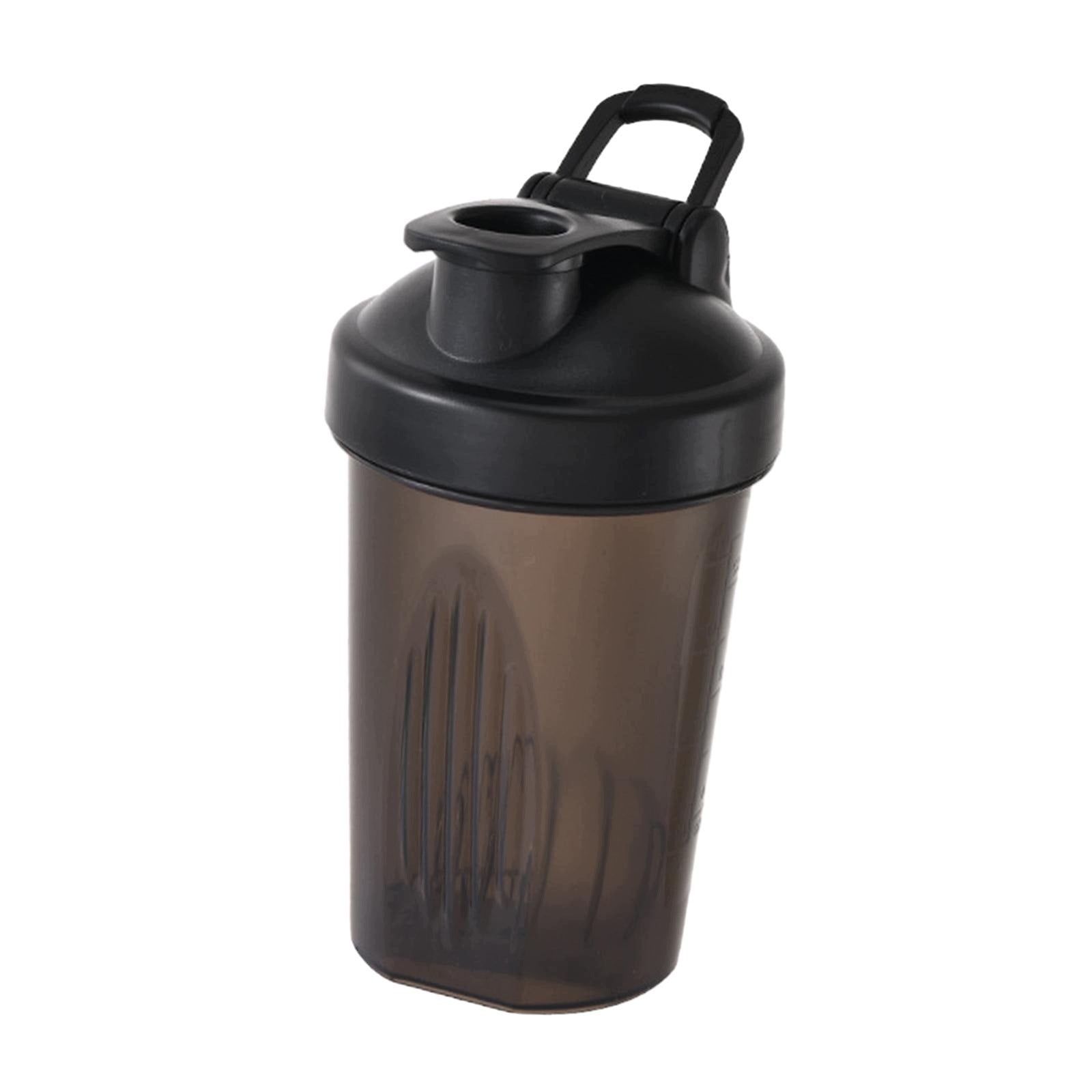 Shaker Blender Bottle Sports Mixing Cup Portable Travel Mug Drinks Black
