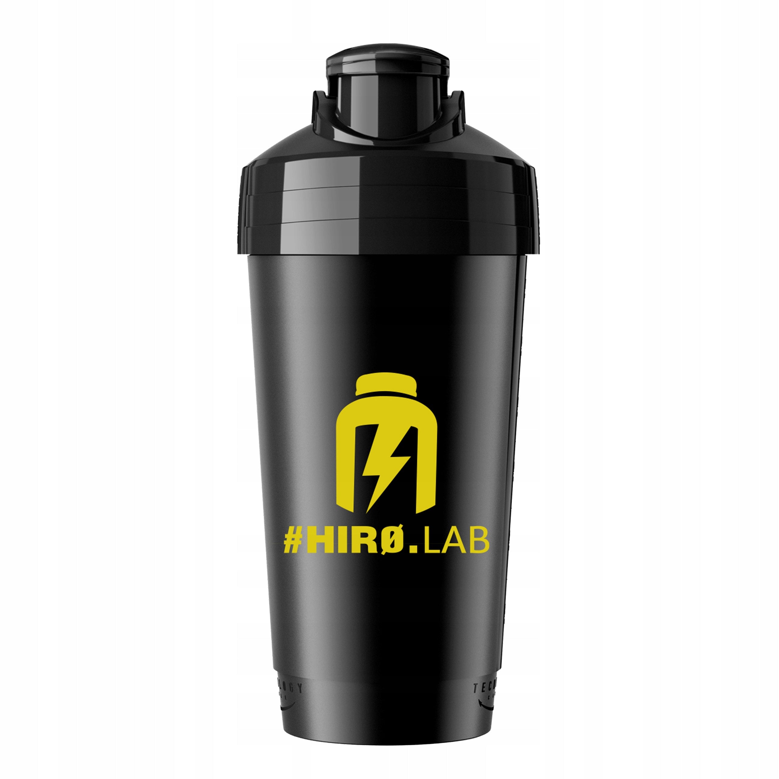 Shaker Bottle 700ml Classic Sheiker Leakproof BPA Conditioners Black Hiro.Lab