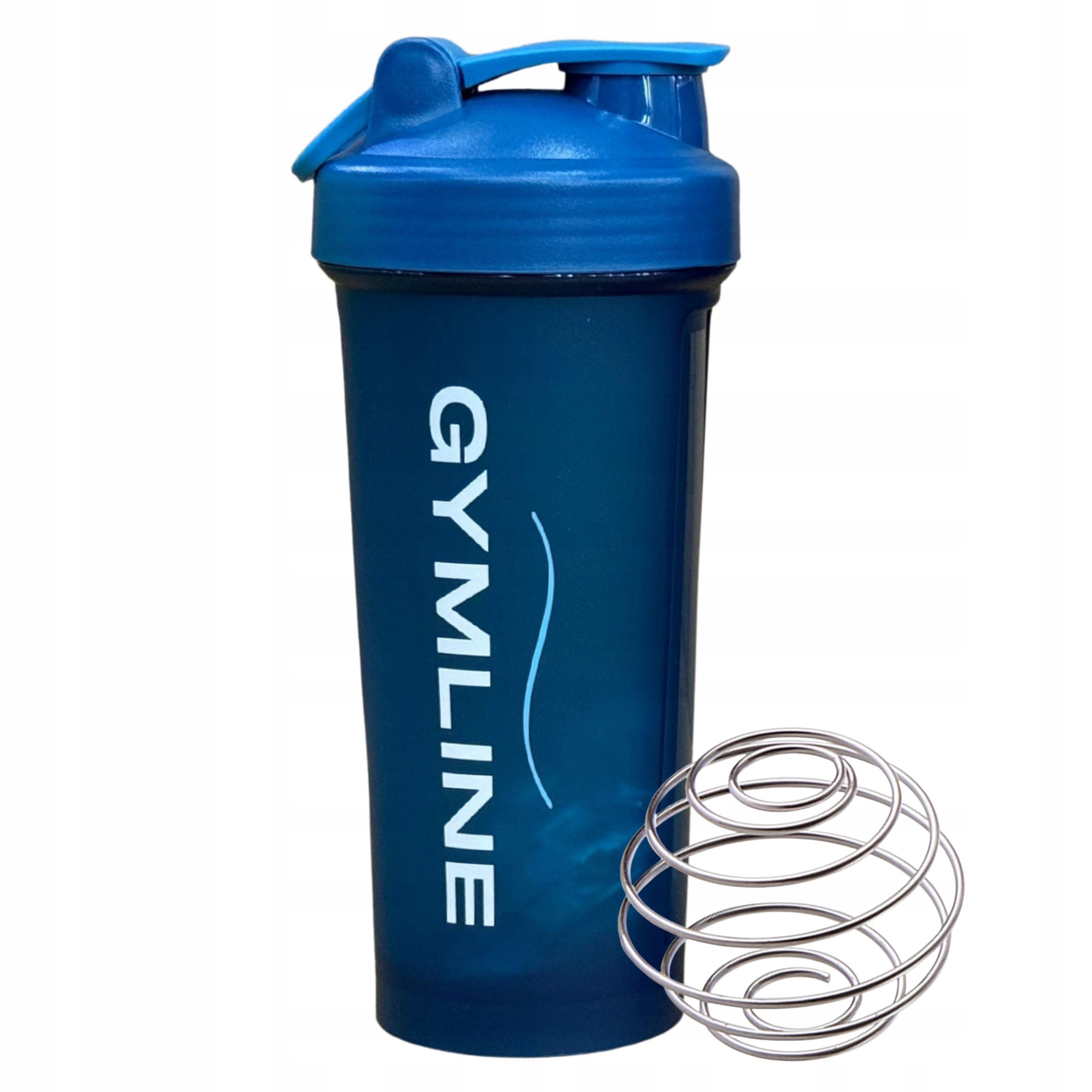 Shaker for protein supplements 600 ml Navy Blue Sports for gym training