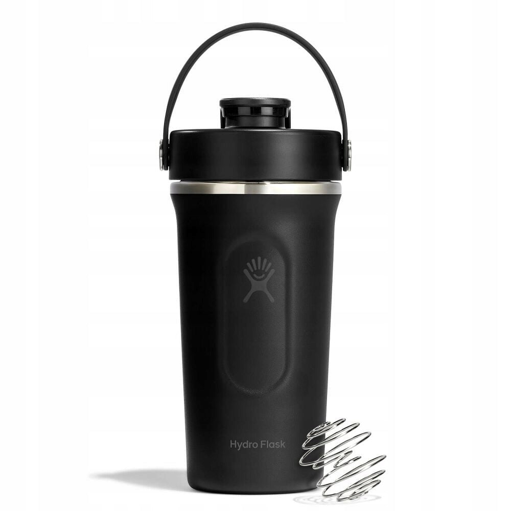 Shaker thermal shaker with ball for gym 710 ml black Hydro Flask