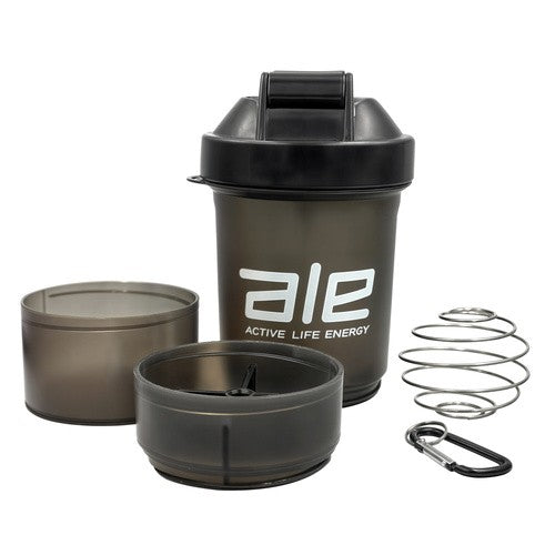 Shaker with container water bottle ALE 450 ml – convenient for supplements and drinks Kind shaker