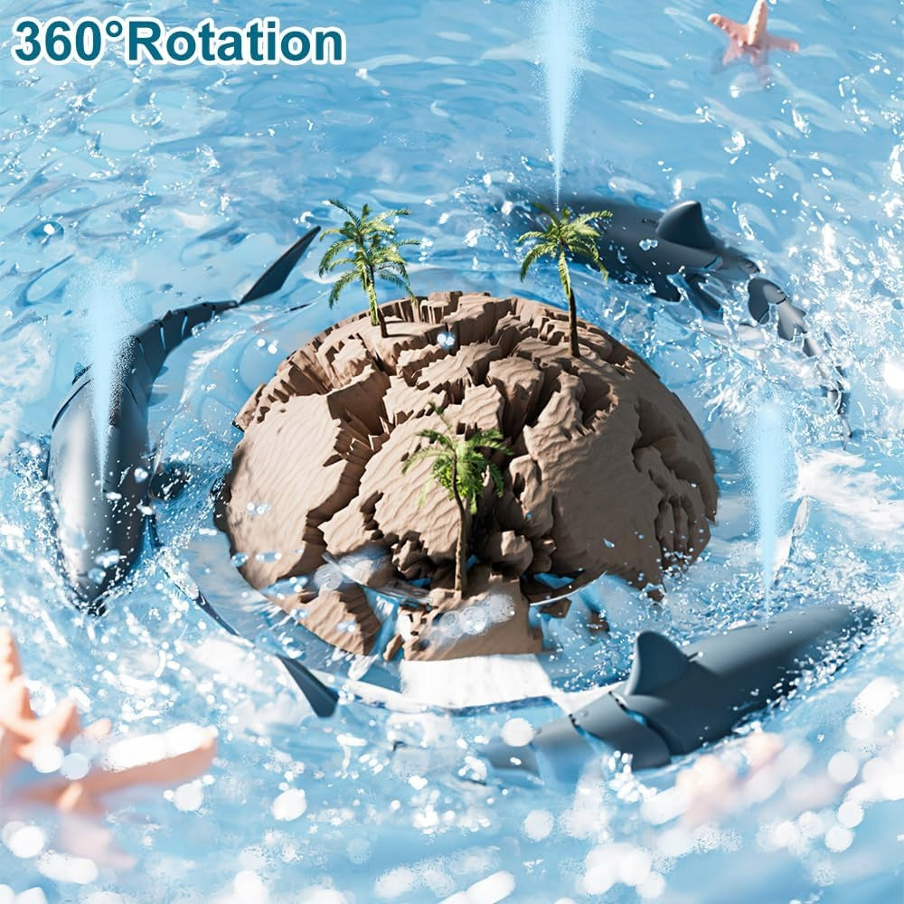 Shark RC Boat – HD Camera, 2.4GHz, Light/Spray –Lake Pool Toy Gift for Kids Brand no brand