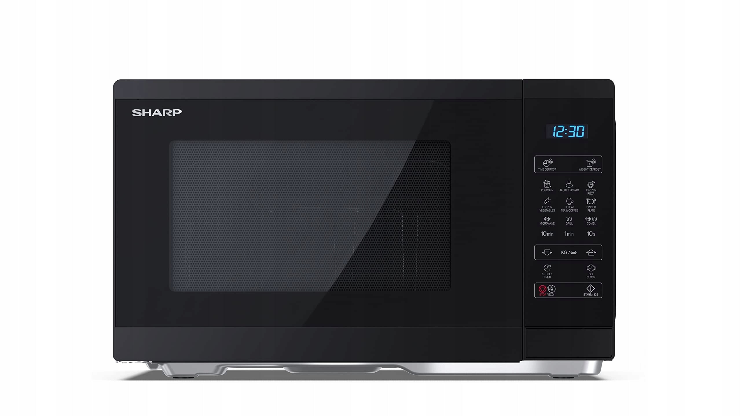 Sharp YC-MG252AE-B Microwave with Grill 25 L, 900 W Microwave, 1000 W Grill