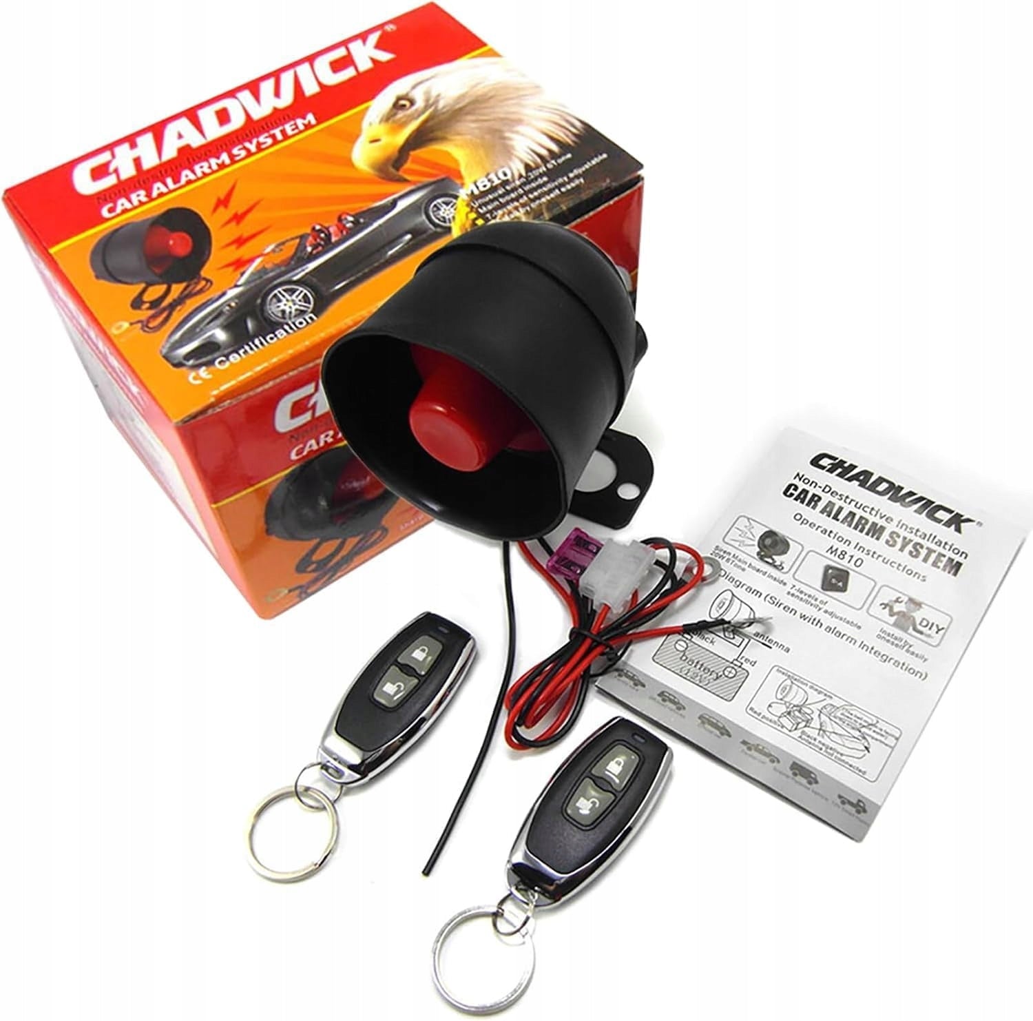 Shaver Car Remote Control Anti-theft Alarm System Manufacturer code Homyl-52025130
