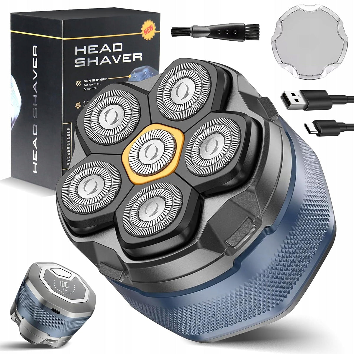 Shaver Men's Beard Shaving Machine Hair Head Waterproof