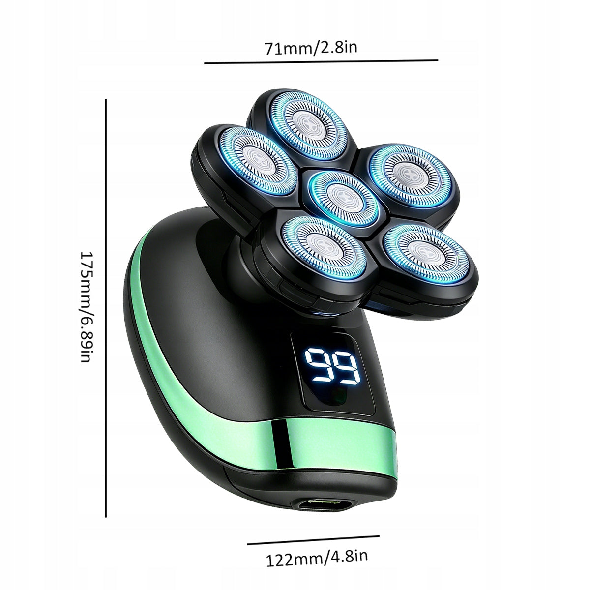 Shaver Men's Beard Shaving Machine Head Hair 5in1 Waterproof Brand no brand