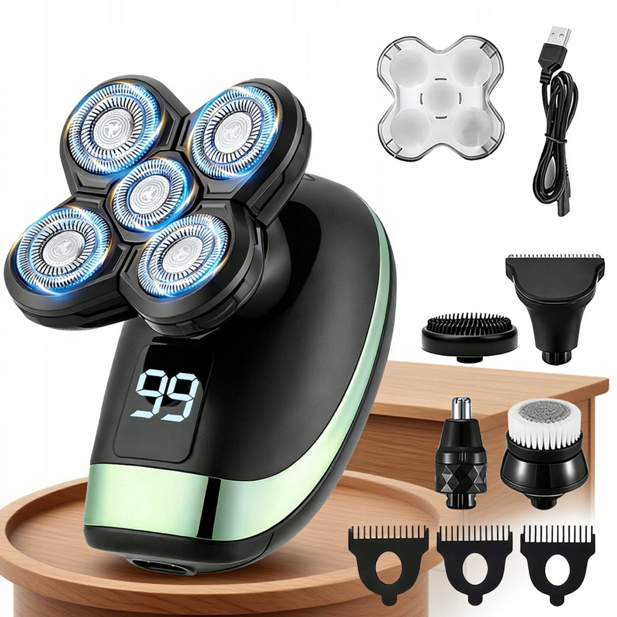 Shaver Men's Hair Shaving Trimmer Shaving Head Blade 4D