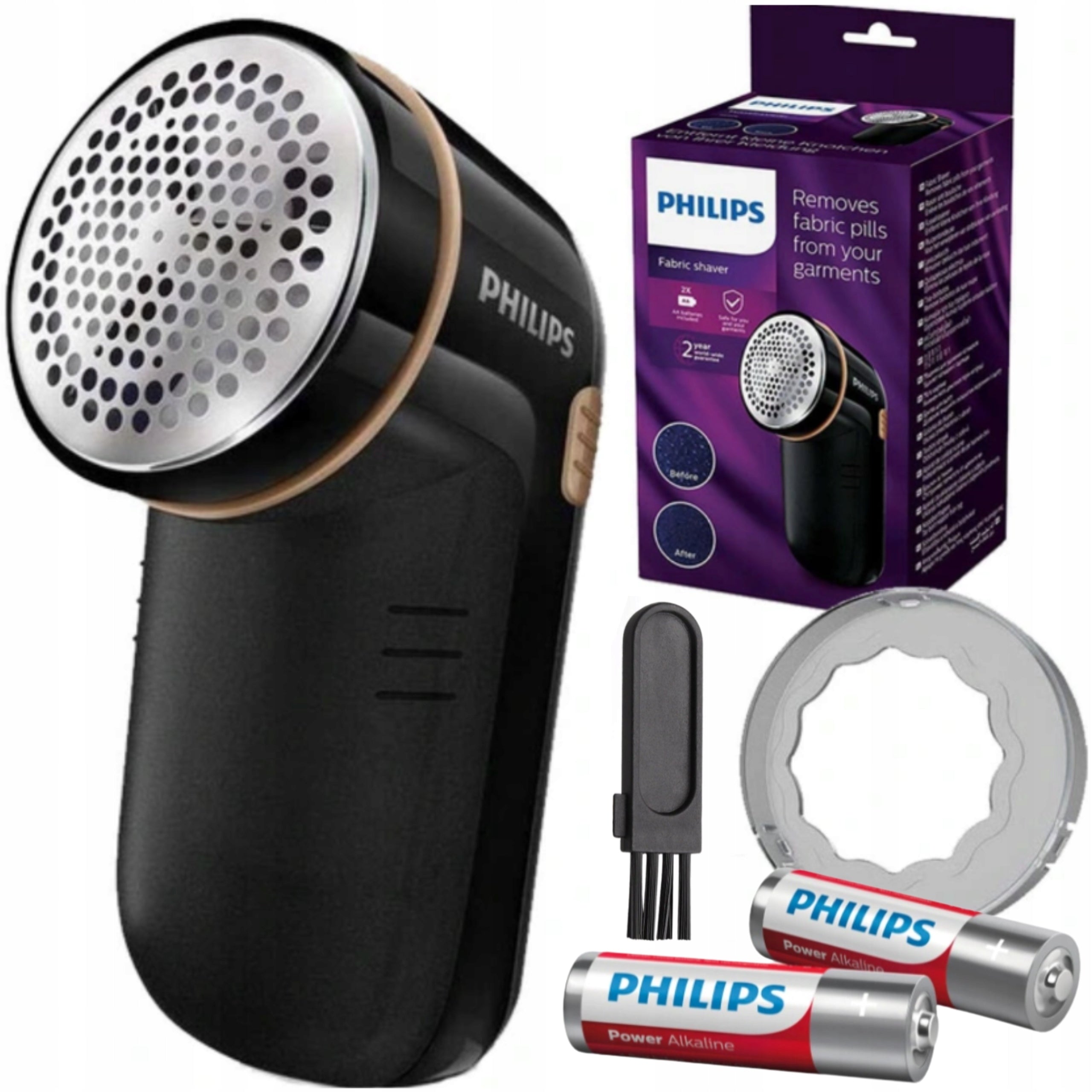 Shaver clothes machine fabric sweaters black Philips GC026/80