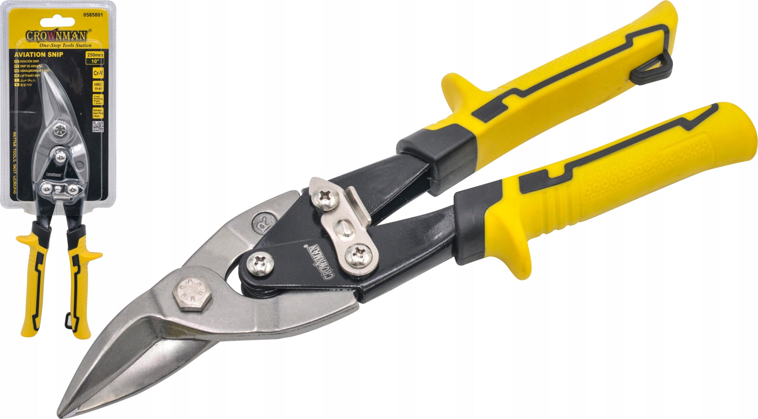 Shears For Cutting Sheet Metal Steel Profiles 250mm Right CrV Length 250 mm
