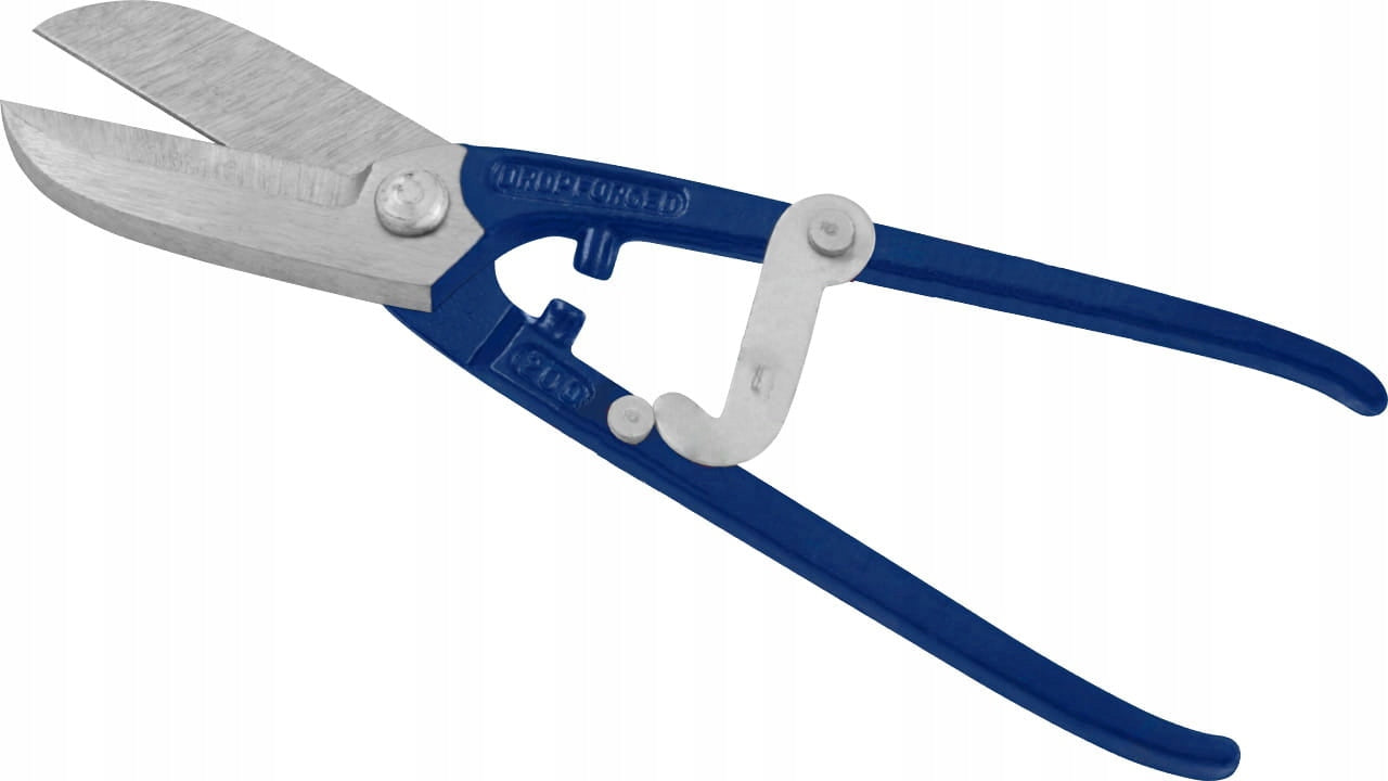 Shears for cutting sheet metal 8" 200 mm, straight, strong, steel, metal shears