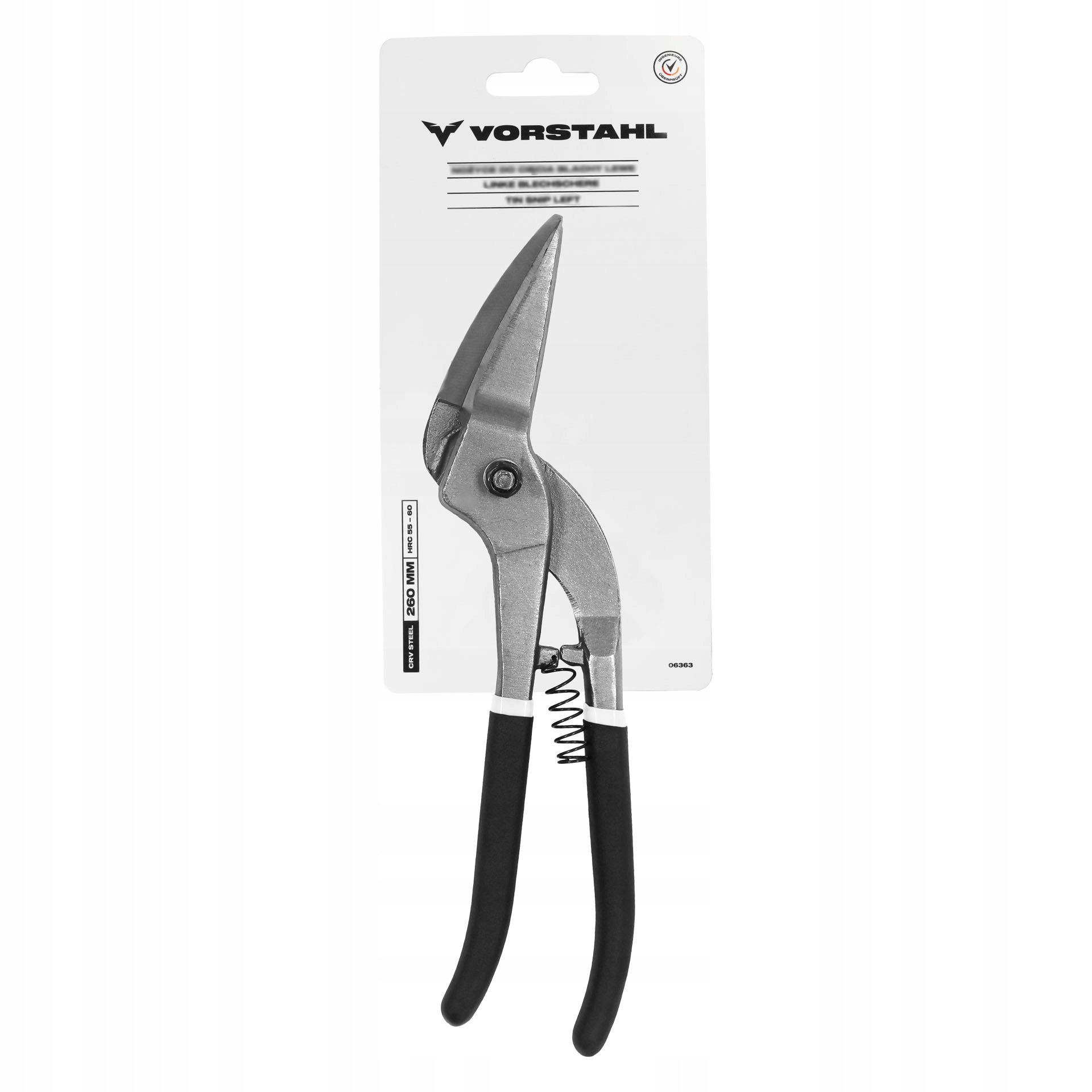 Shears for cutting sheet metal CrV STEEL 70x300mm Vorstahl Manufacturer code 06358