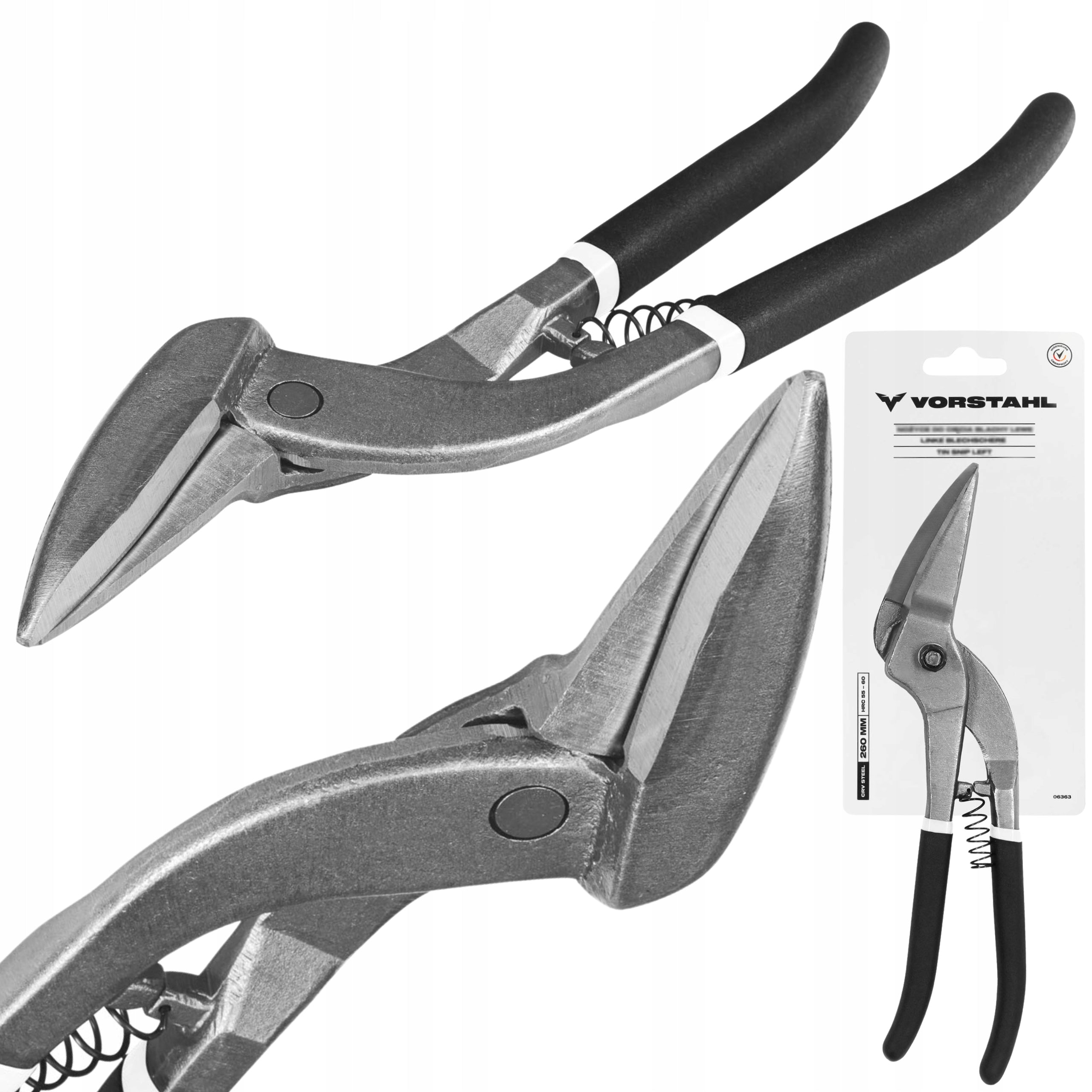 Shears for cutting sheet metal CrV STEEL 70x300mm Vorstahl