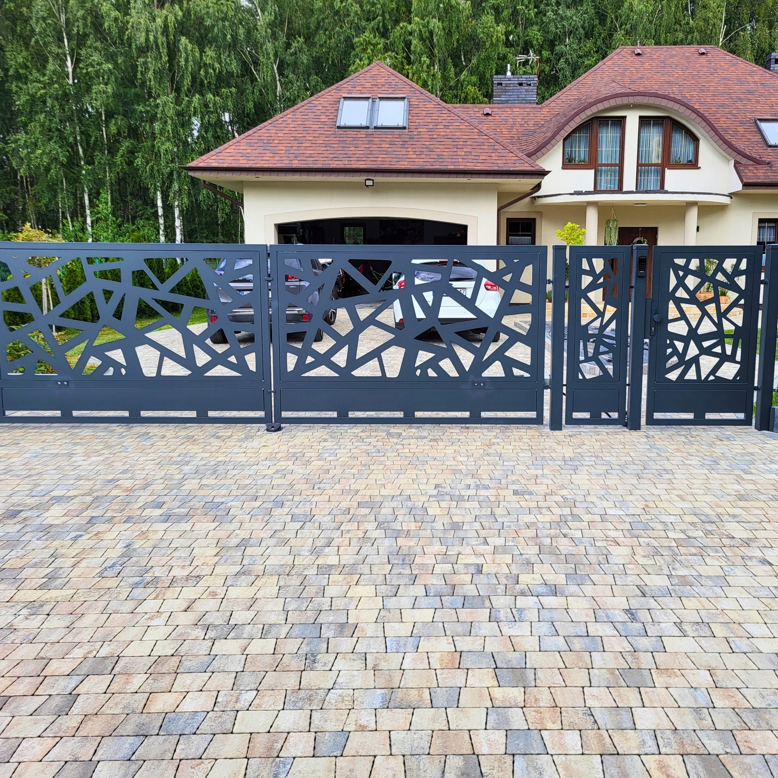 Sheet metal panels for fences, size, many designs. Raw, price for 1 m² Kind span