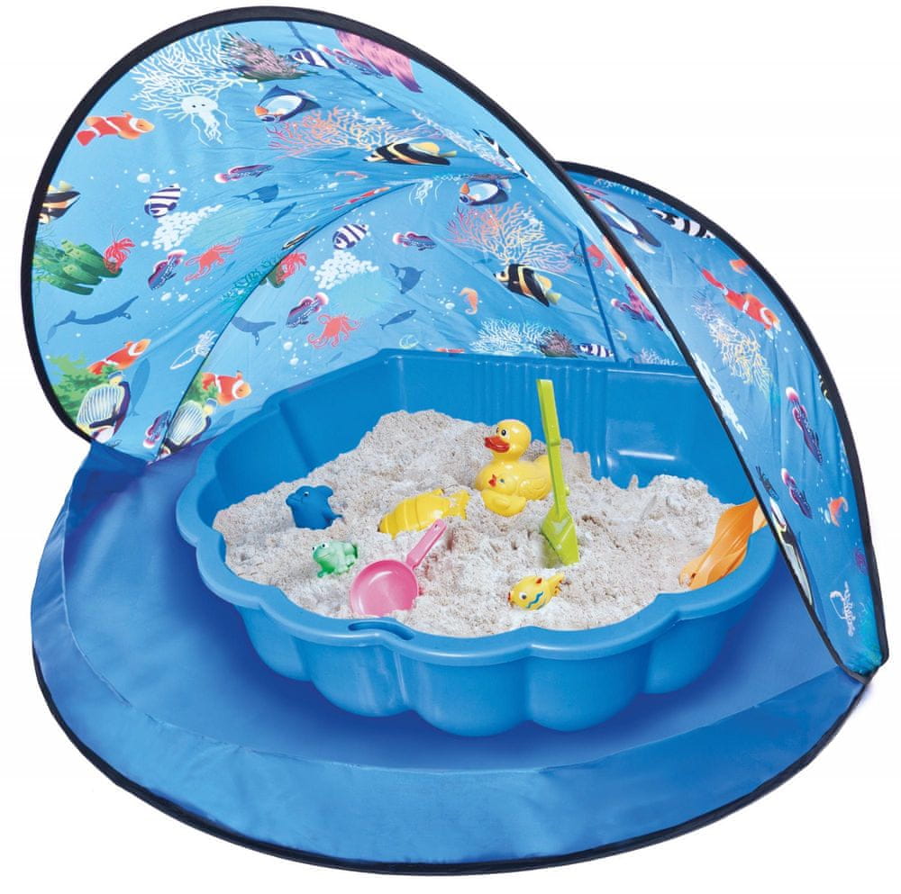 Shell Sandbox Tent Blue + Sandbox