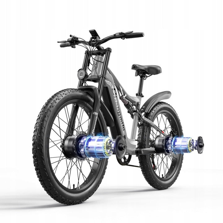 Shengmilo S600 Electric vehicle 2000W 48V 17.5AH 160N.M 26'' Dual Motor Brand Shengmilo