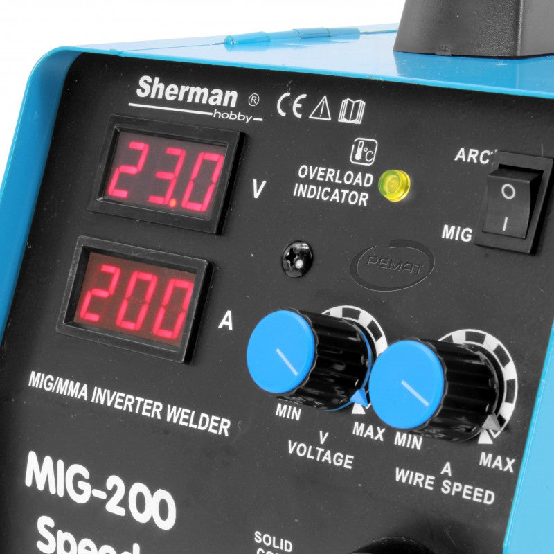 Sherman MIG 200 Speedy MIGOMAT Welder 200A Manufacturer code MIG-200 Speedy