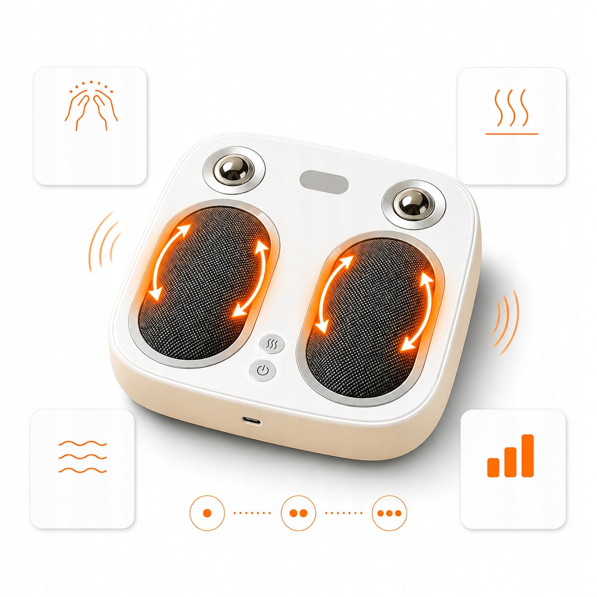 Shiatsu Electric Foot Massager with Tapping Function Relax Foot Massage Packaging status original
