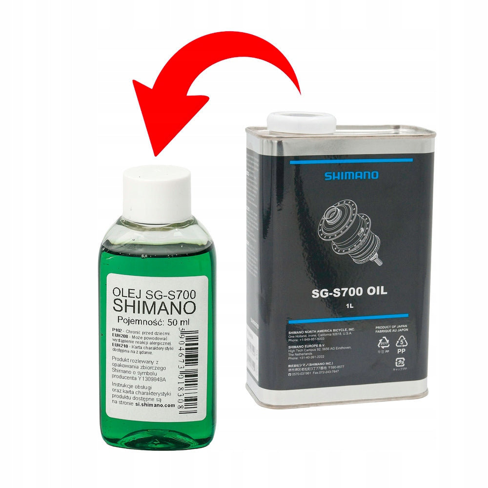 Shimano oil for Alfine SG-S700 multi-speed hubs, green, 50 ml EAN (GTIN) 5904673018308