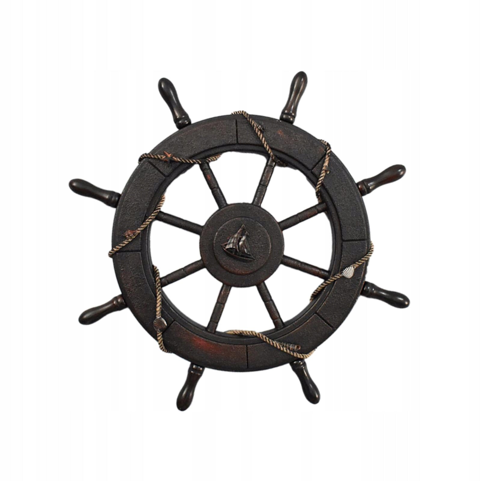 Ship Wheel Wall Hanging Hanging Photography Accessories Home Ornament 62cm