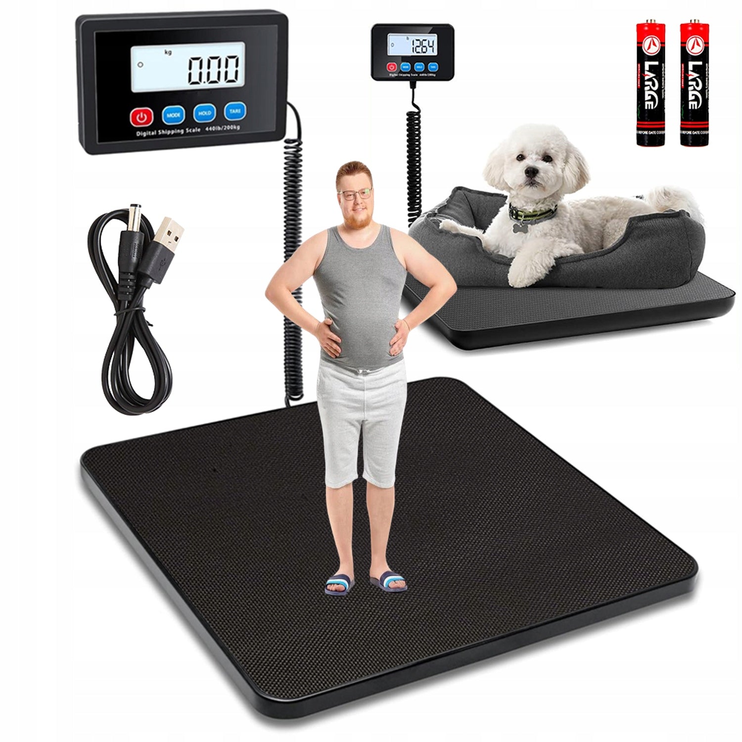 Shipping Scale Digital Postal Scale With Hold/Tara Function Accuracy 10 G