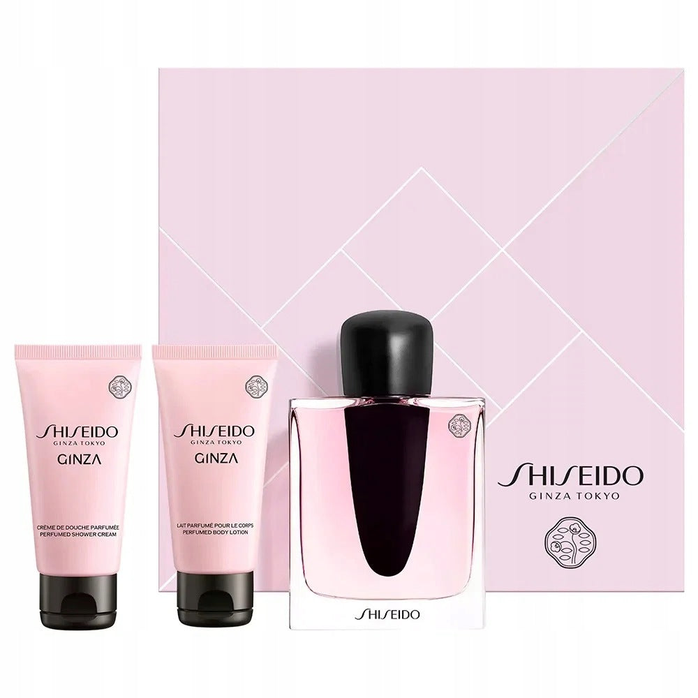 Shiseido Ginza set: perfume, body lotion, shower gel, 3x50 ml
