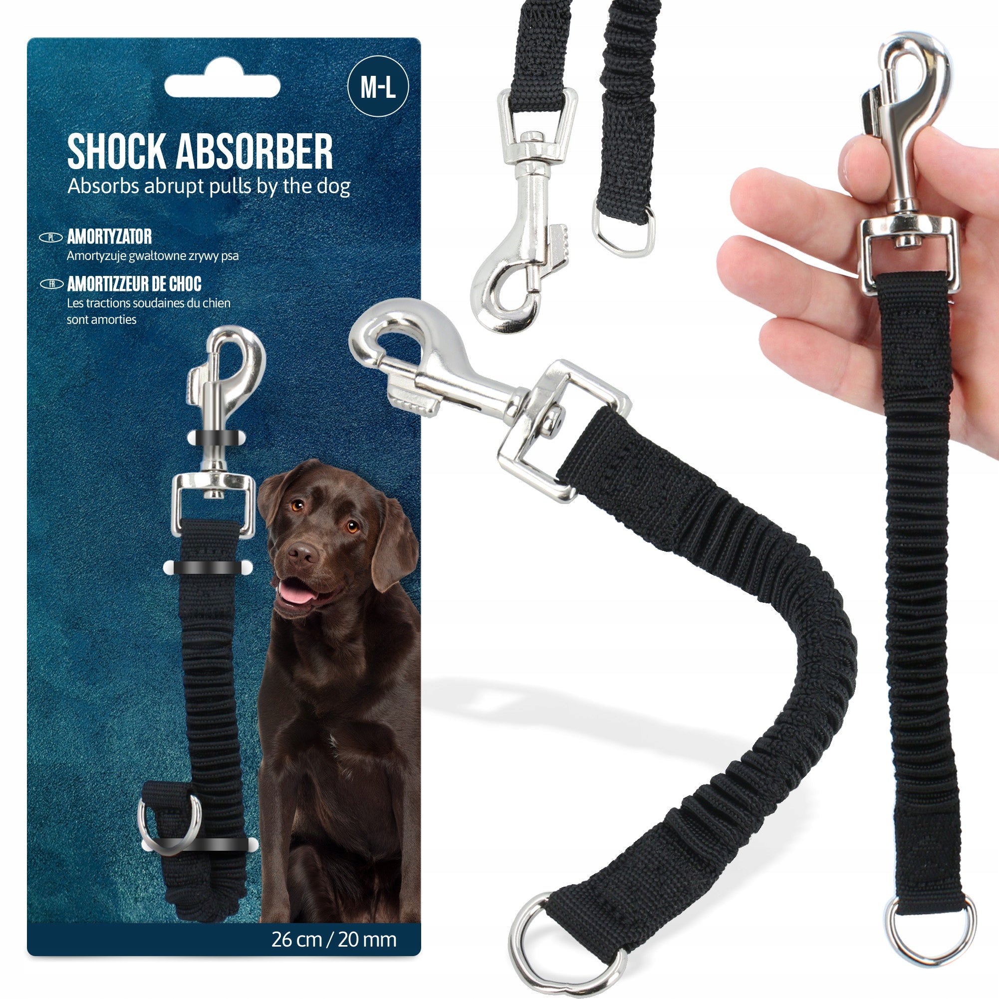 Shock Absorber Lanyards Running Training M Pulling Medium Dog 26cm Power 0D