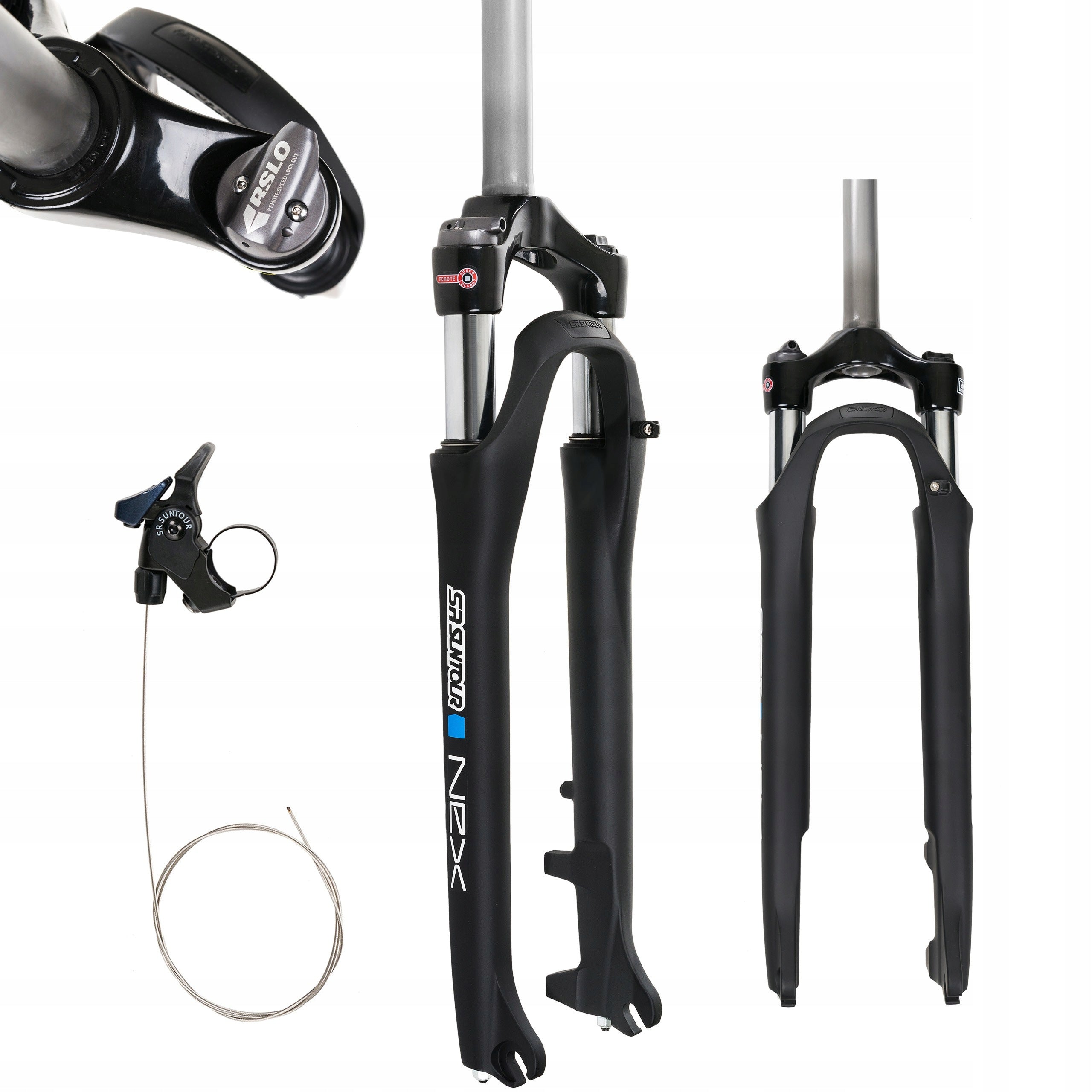 Shock absorber 28" SunTour NEX AHEAD 1 1/8 250mm lock on steering wheel,