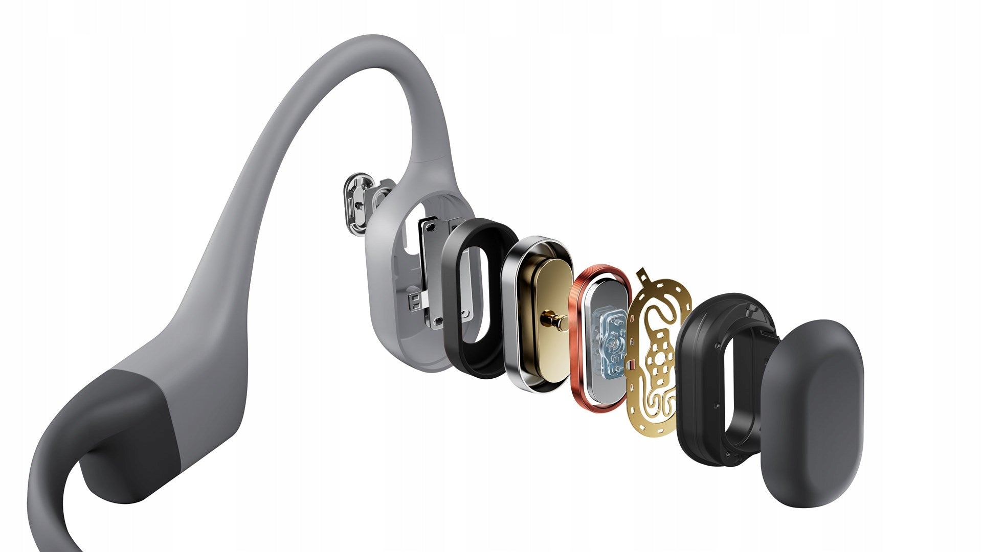 Shokz OpenSwim Pro Grey Wireless Bone Headphones Model OpenSwim Pro