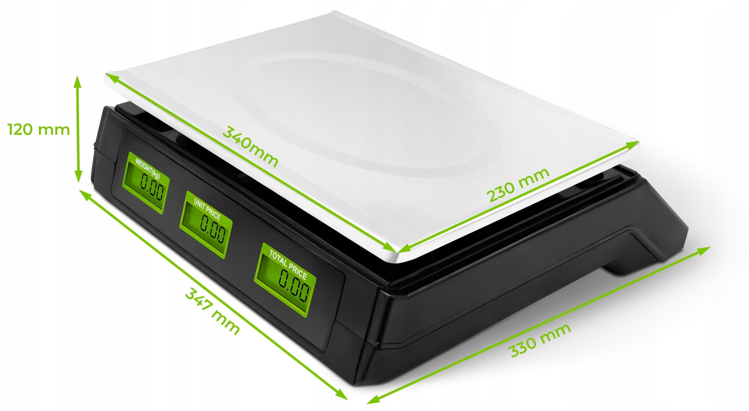 Shop Scale Electronic Warehouse Waguś 40 kg 5 g LCD Battery Batteries included no
