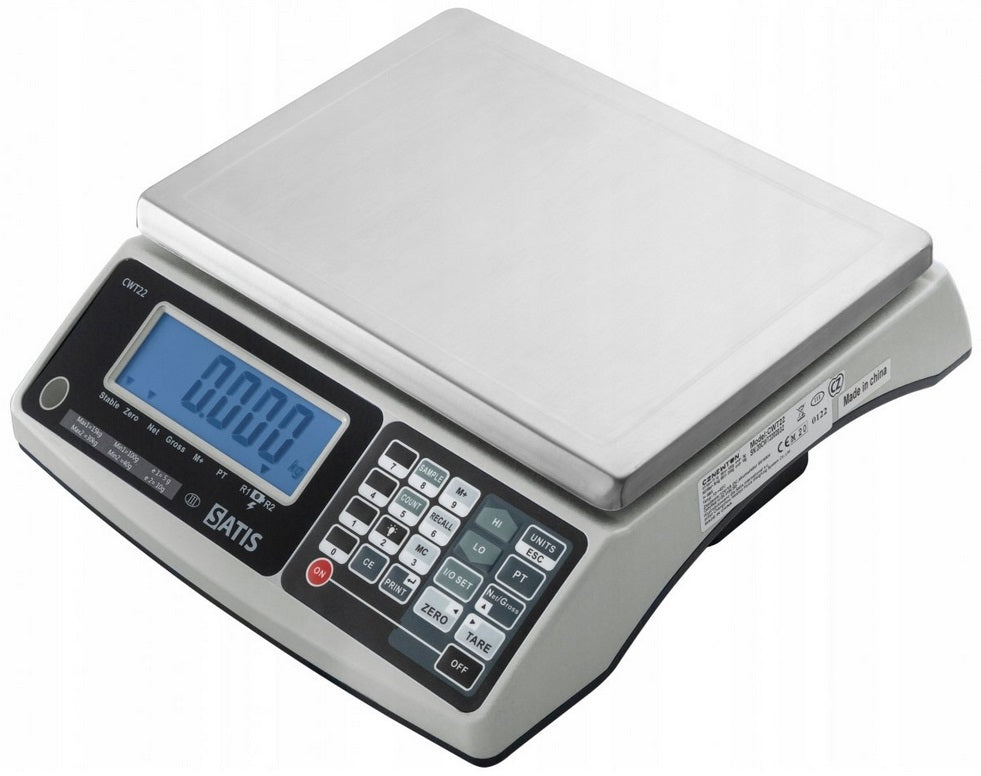Shop counting scale with legalization 3kg 1,5kg Satis CWT22153kgRs Packaging status original