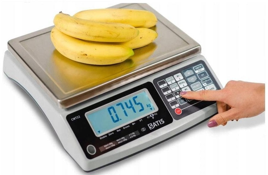Shop counting scale with legalization 3kg 1,5kg Satis CWT22153kgRs