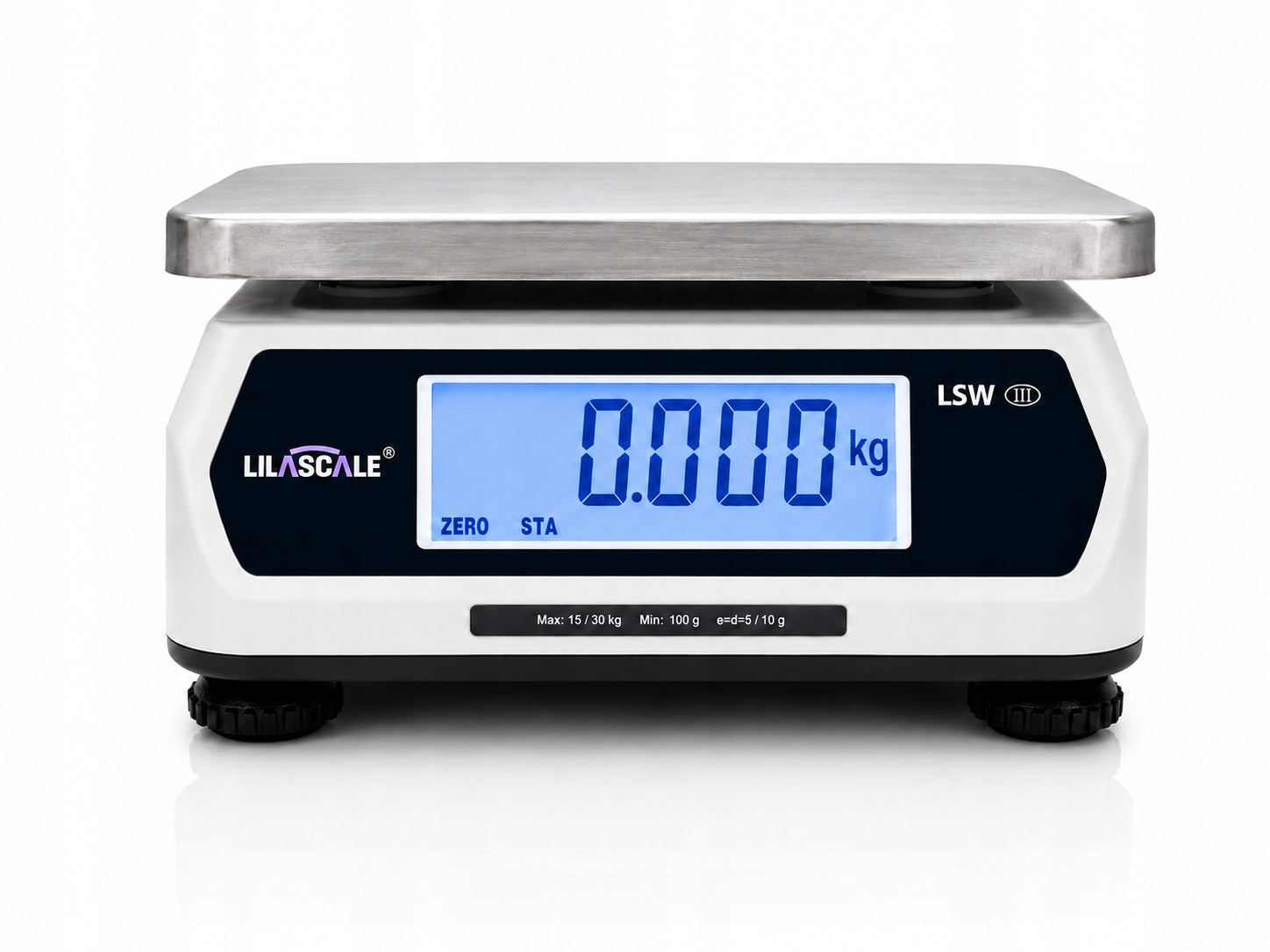 Shop scale 30kg with legalization 2x LCD LSW-D-30 Lilascale + FREEBIE Packaging status original
