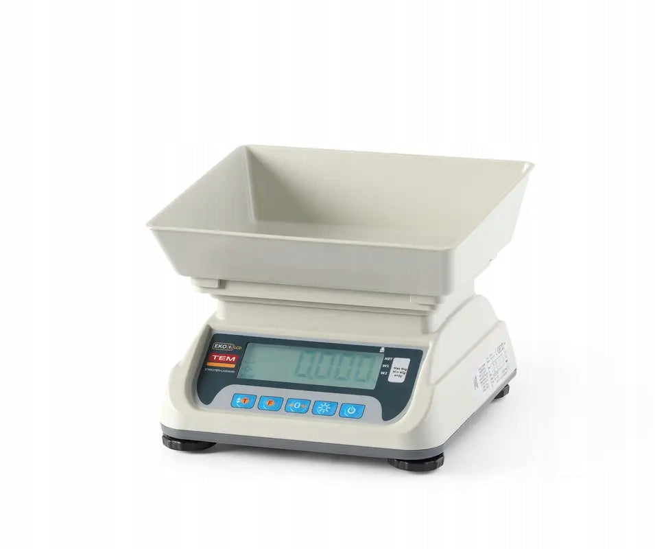 Shop scale LCD RS232 with TEM ECO+ legalization 6-15 kg Brand Hendi