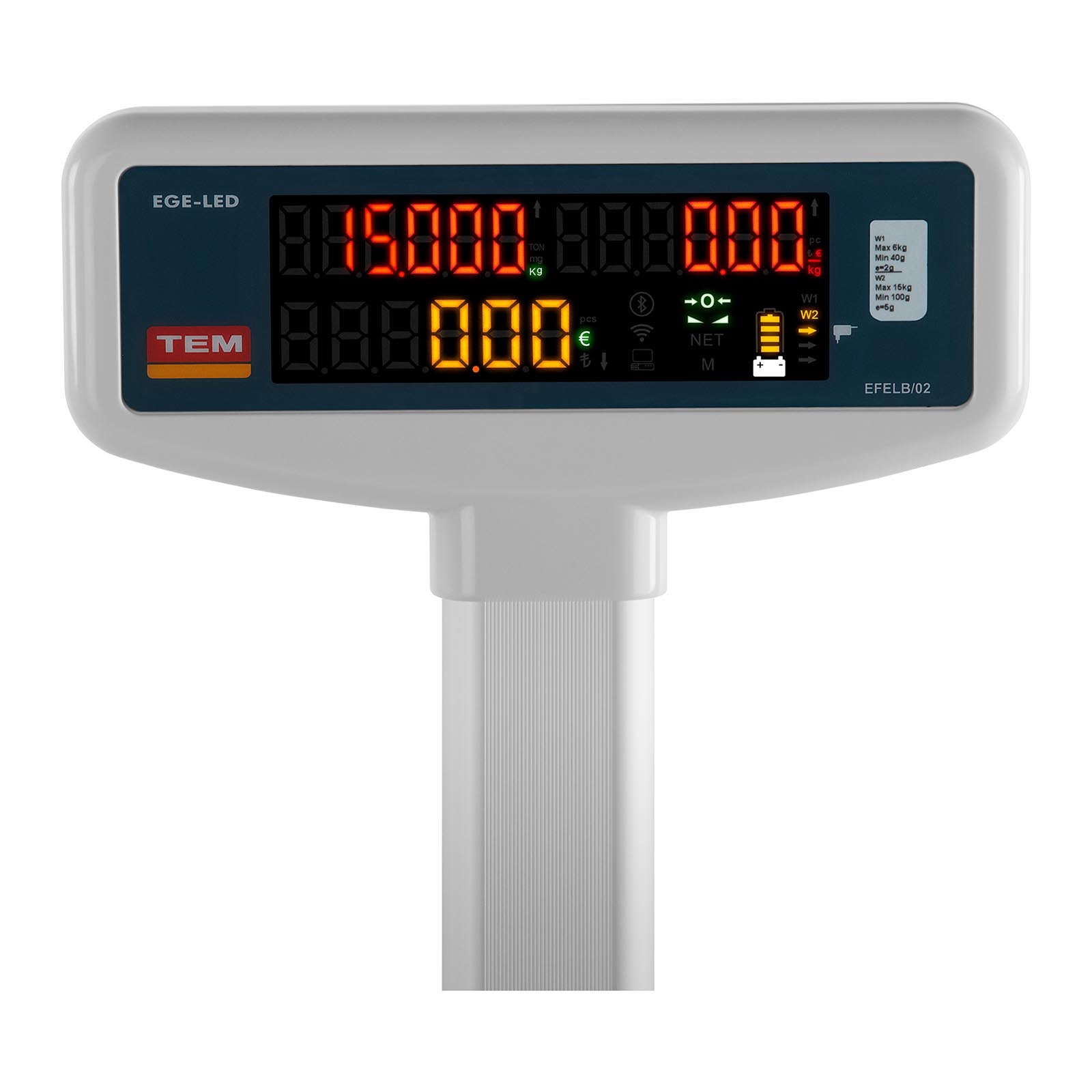 Shop scale accurate up to 6 kg with legalization Packaging status original