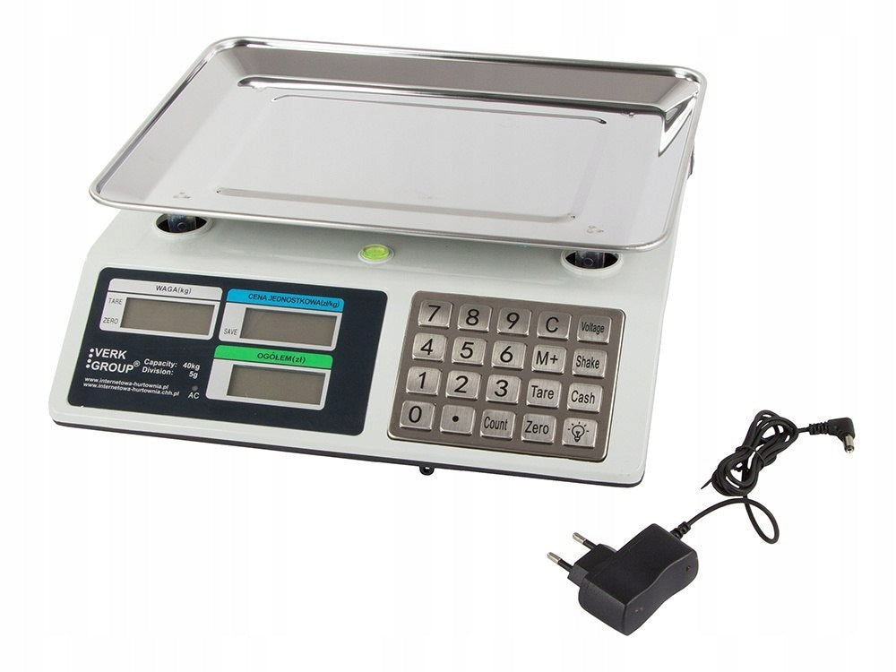 Shop scale electronic calculation 40kg pl Manufacturer code 17115_rozz_gabB